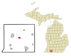 Location of Centreville, Michigan