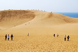 Tottori Sand Dunes near Tottori City, a popular tourist attraction in Tottori Prefecture