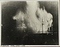 1915 fire burning the Raritan Yacht club