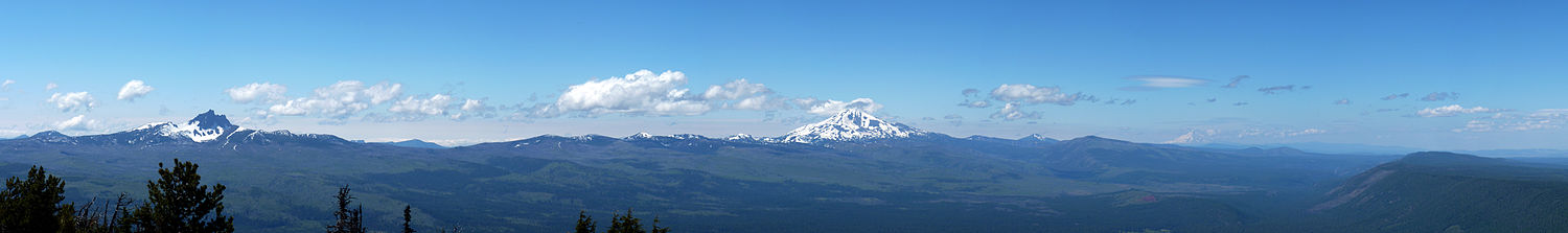 View to the northwest from the peak of Black Butte