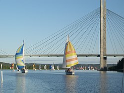 Kärkinen Bridge during Päijännepurjehdus
