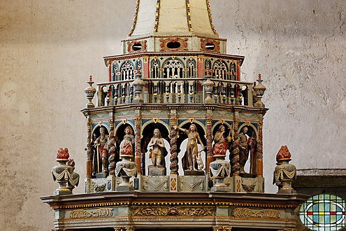 The Baldachin over the baptismal font