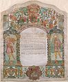 Marriage Contract, Vercelli (Italy), 1776