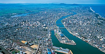 Port of Niigata in Niigata City