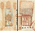 A 500 wén (伍百文) banknote issued by the Yuquan Official Money Bureau (豫泉官錢局) in the year Guangxu 27 (1901) denominated in "Daqian".