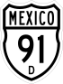 Federal Highway 91D shield