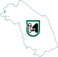 Flag map of Marche