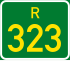 Regional route R323 shield