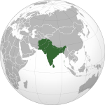 South Asia (orthographic projection)