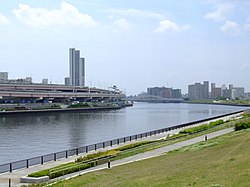 Sumida River from Suijin Bridge in Arakawa