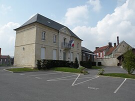 The town hall in Berthecourt