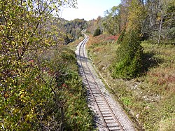 Disused railway track in Forks of the Credit Provincial Park