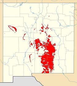 San Andres Formation, United States is located in New Mexico