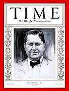 William Wrigley Jr. on the cover of Time in 1929