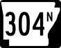 Arkansas Highway 304 North shield