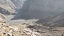 Confluence area Wadi Litibah and Wadi Barut (UAE), next to the Wadi Ghalilah Dam