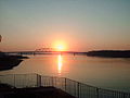 Sunrise over the Mississippi River