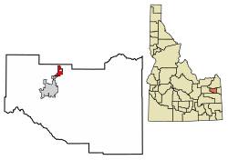 Location in Madison County, Idaho