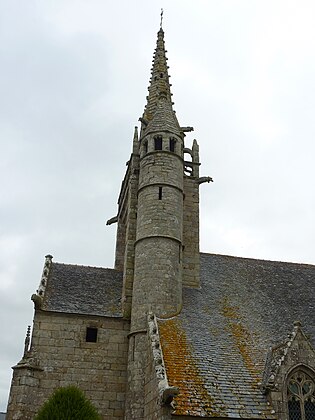The bell tower at Plougonven