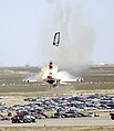 Image 24A USAF Thunderbird pilot ejecting from his F-16 aircraft at an air show in 2003 (from Aviation)
