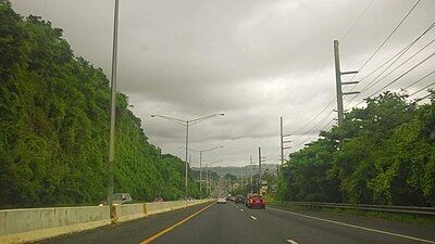 Puerto Rico Highway 2 in Caimital Bajo