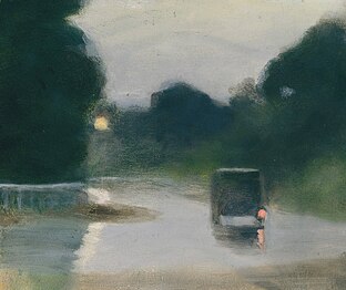 Clarice Beckett, Wet Evening, 1927