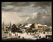 Winter Scene in Brooklyn by Francis Guy, c. 1820