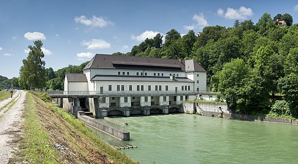 River powerplant Pullach, Munich, Germany