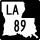 Louisiana Highway 89 marker