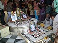 The place where the Banke Bihari idol appeared for Swami Haridas in Nidhivan.