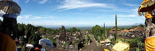 Bali view from Besakih/Mother Temple's main gate