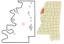 Location of Pace, Mississippi