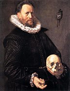 Portrait of a Man Holding a Skull, c. 1615