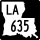 Louisiana Highway 635 marker