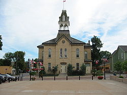 Newmarket's Old Town Hall, situated in the historic Main Street area
