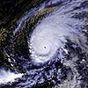 Satellite photograph of Typhoon Paka
