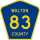 County Road 83 marker