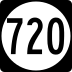 State Route 720 marker