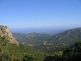 A view of the village of Conca from the GR20