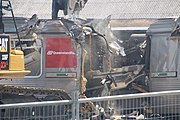 EMU 75 Car 1 (EM175) during the scrapping process