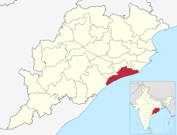 Location in Odisha