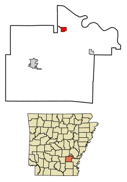 Location in Lincoln County, Arkansas