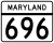 Maryland Route 696 marker
