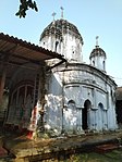 Baikunthapur: Pancha ratna Gopi Mohan temple, with rich terracotta façade, built in the 18th century