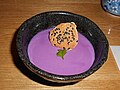 Purple yam pudding in Osaka, Japan