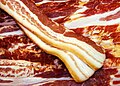 Raw bacon