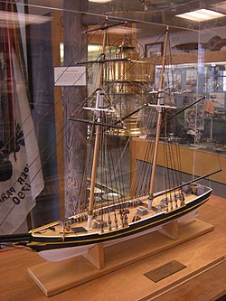 Model of Pickens's sister ship Jefferson Davis