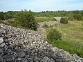 Ruins of 13th century Estonian fortress in Valjala