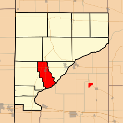 Location of Pike Township in Warren County