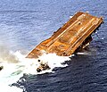 The sinking of the aircraft carrier USS Oriskany